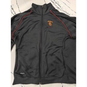 VTG 90s Y2K Nike USC Red Black Zip-up Sweater Women Sz Small Fit Rare! Youth XL